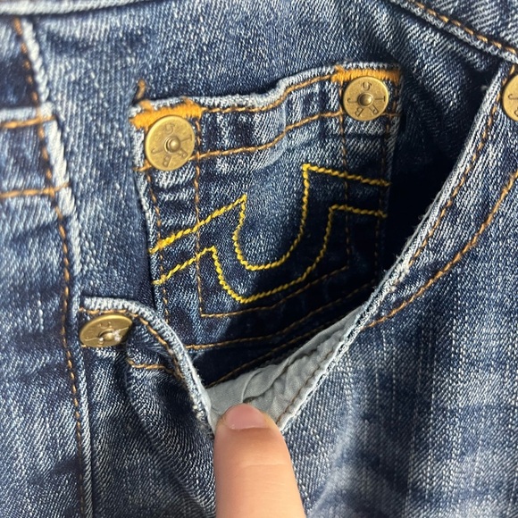 True Religion Billie Mid Rise Straight Jeans size 33 - Picture 3 of 8